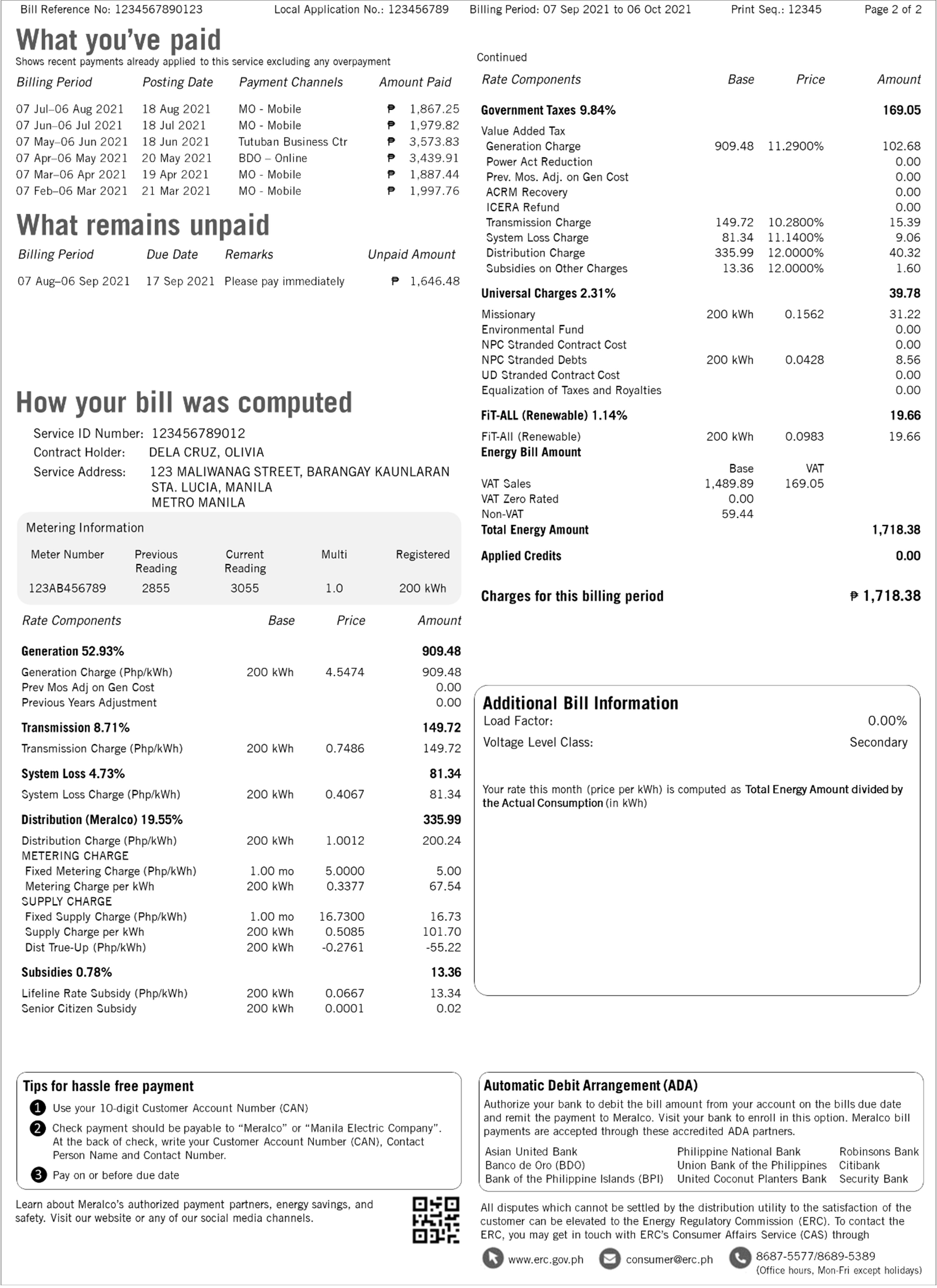 Meralco Bill