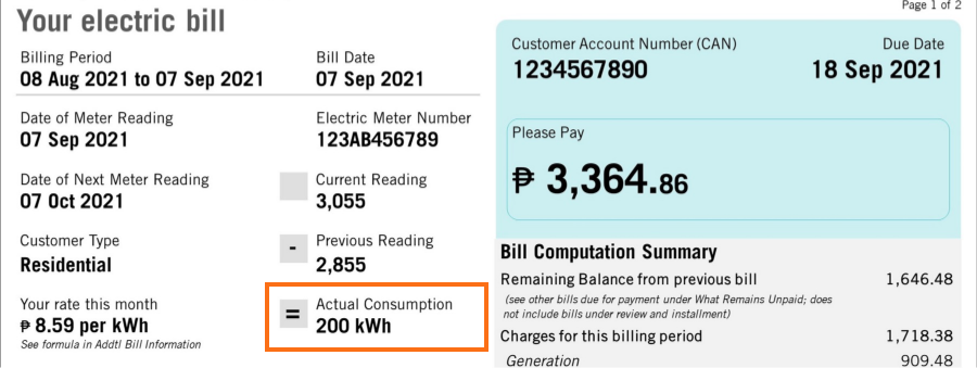 Meralco Bill